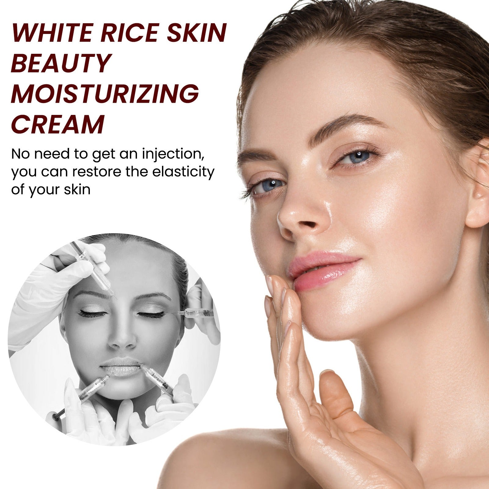 Rejuvenating White Rice Moisturizing Cream for Anti-Aging