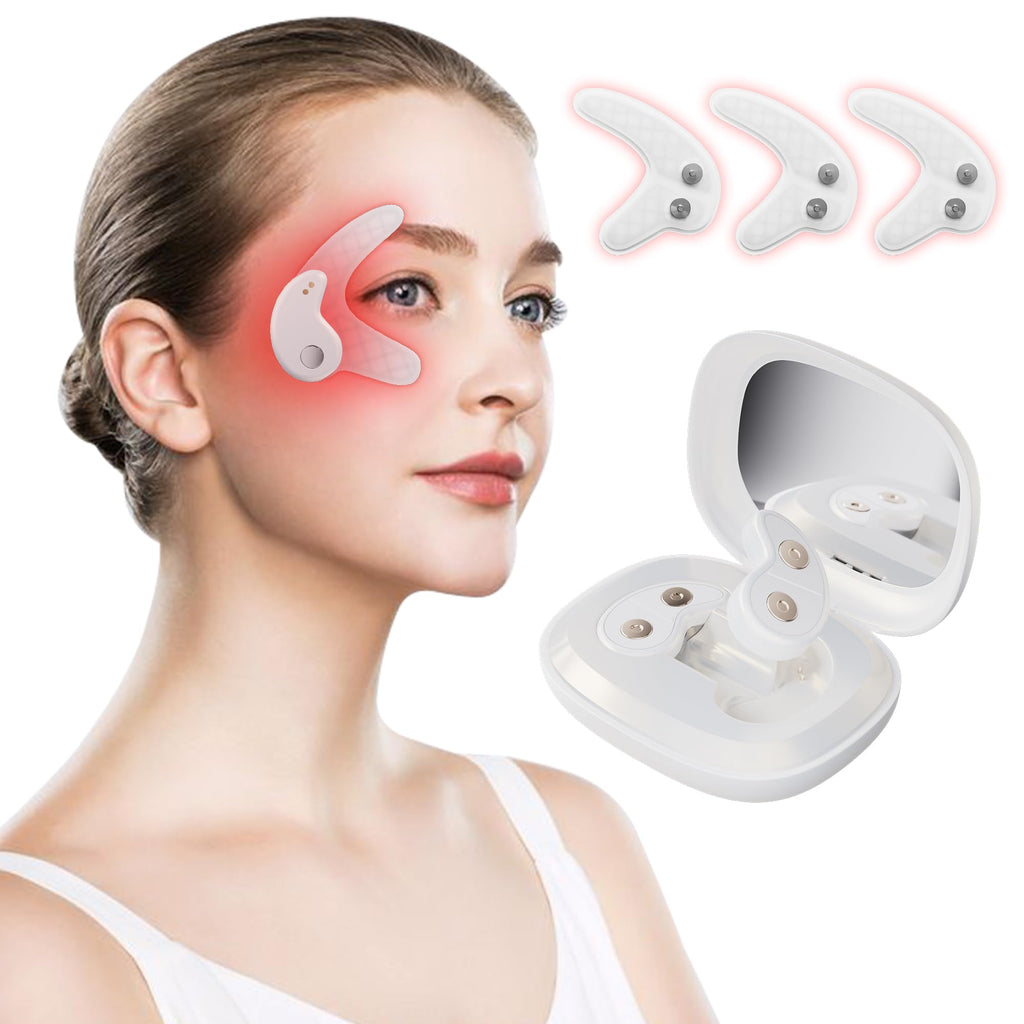 ZoGoo Under Eyes Face Red Light Therapy Massager Eye Led Red Light Beauty Device Under Eye Patches Lift Tools Eye Bag Remover for Reduce Dark Circles Puffiness Wrinkles Relax Eye Strain