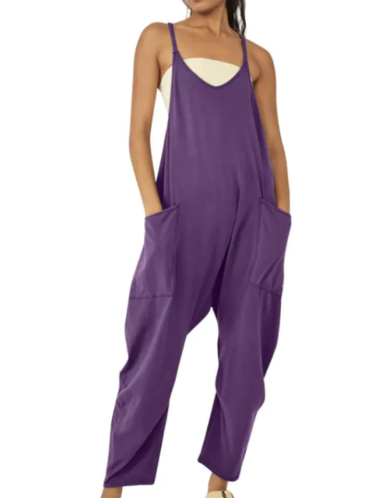 Zipper Pocket Jumpsuit