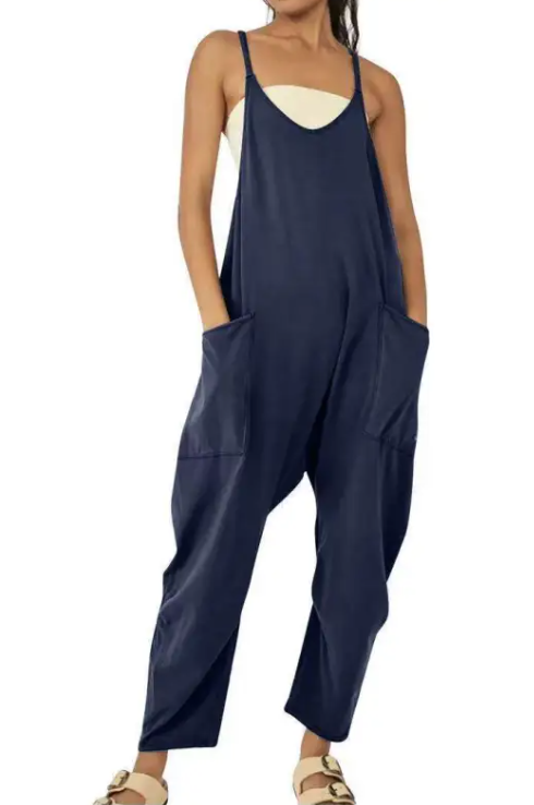 Zipper Pocket Jumpsuit
