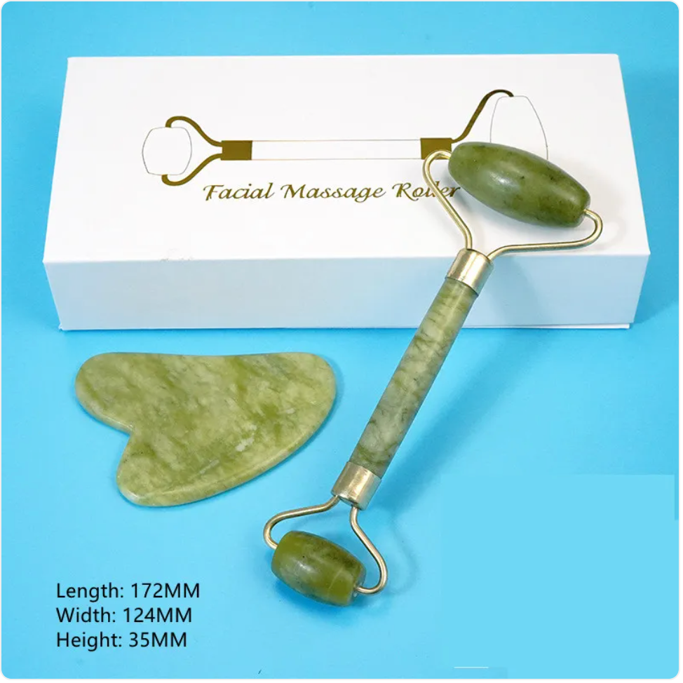 Jade Roller and Scraping Massage Tool