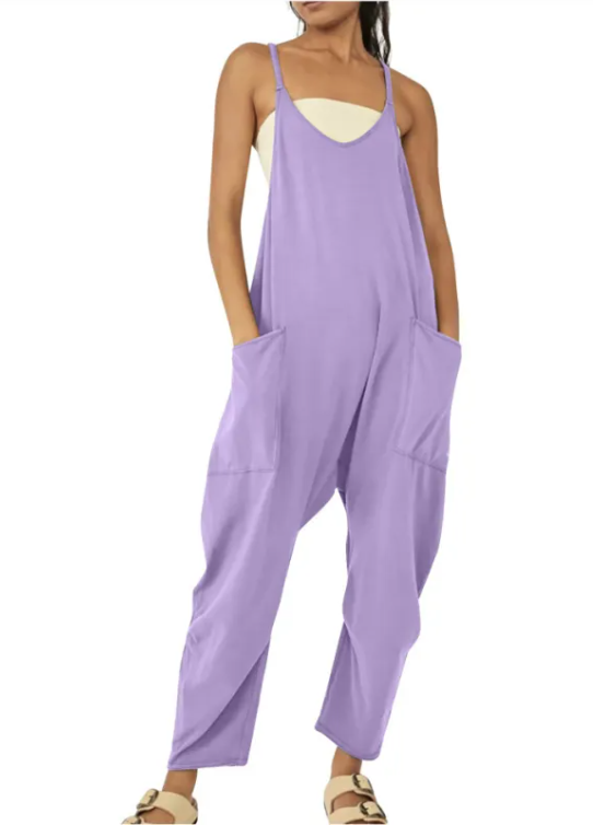 Zipper Pocket Jumpsuit