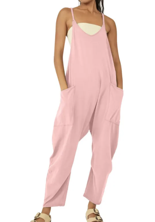 Zipper Pocket Jumpsuit