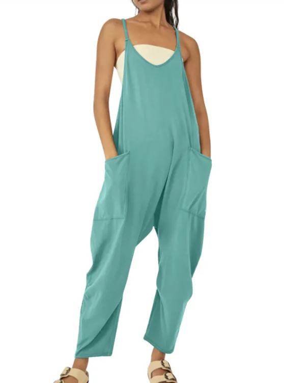 Zipper Pocket Jumpsuit