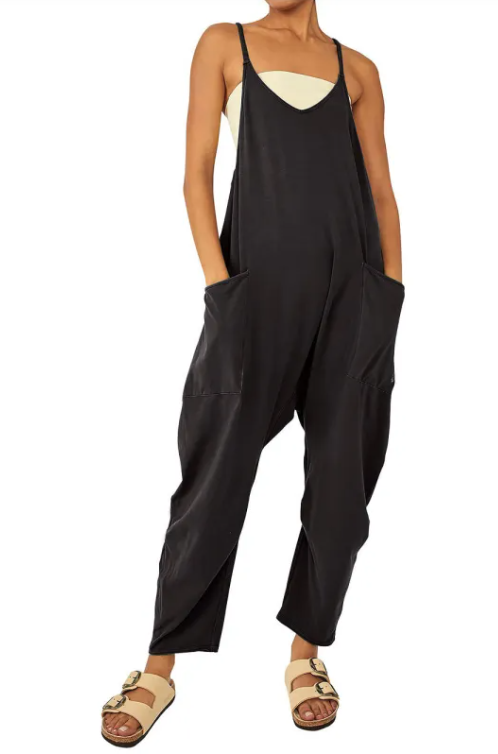 Zipper Pocket Jumpsuit
