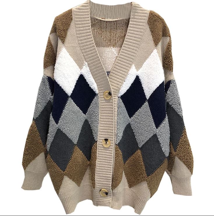 Loose Korean Style Knitted Cardigan Sweater Coat